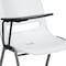 Flash Furniture White Ergonomic Shell Chair with Right Handed Flip-Up Tablet Arm RUT-EO1-WH-RTAB-GG - alternate 5